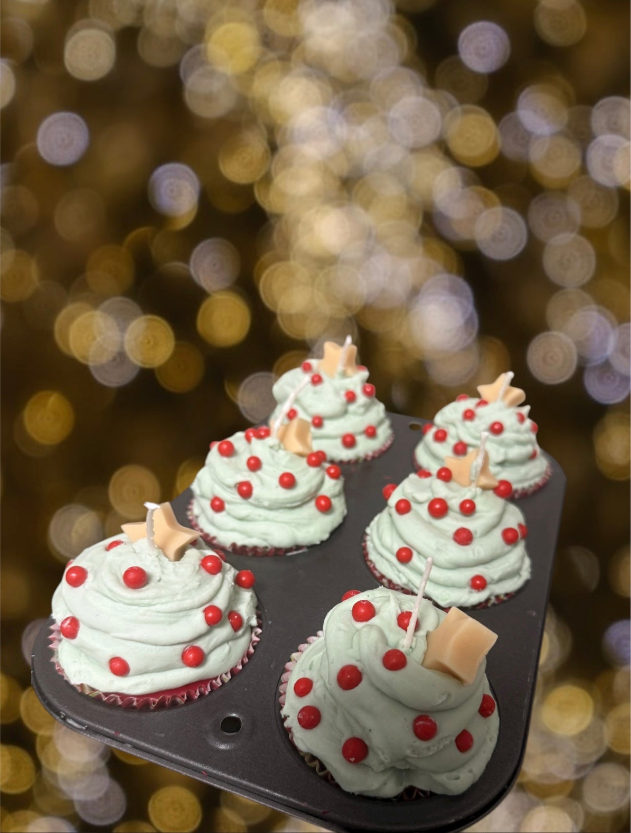 Holiday Whip Cupcake Candle