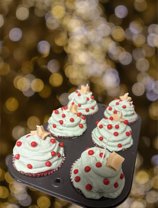 Holiday Whip Cupcake Candle