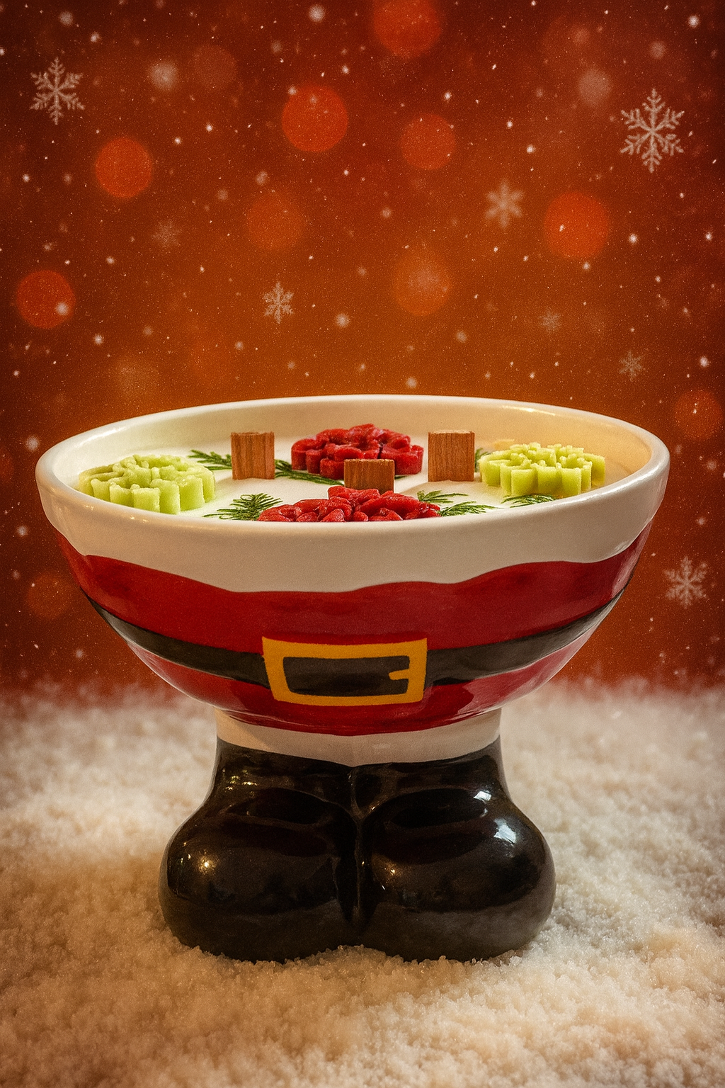 🎅✨ Santa’s Bowl Candle – Limited Christmas Edition